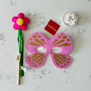 Hanna Andersson Butterfly Mask and Flower Wand